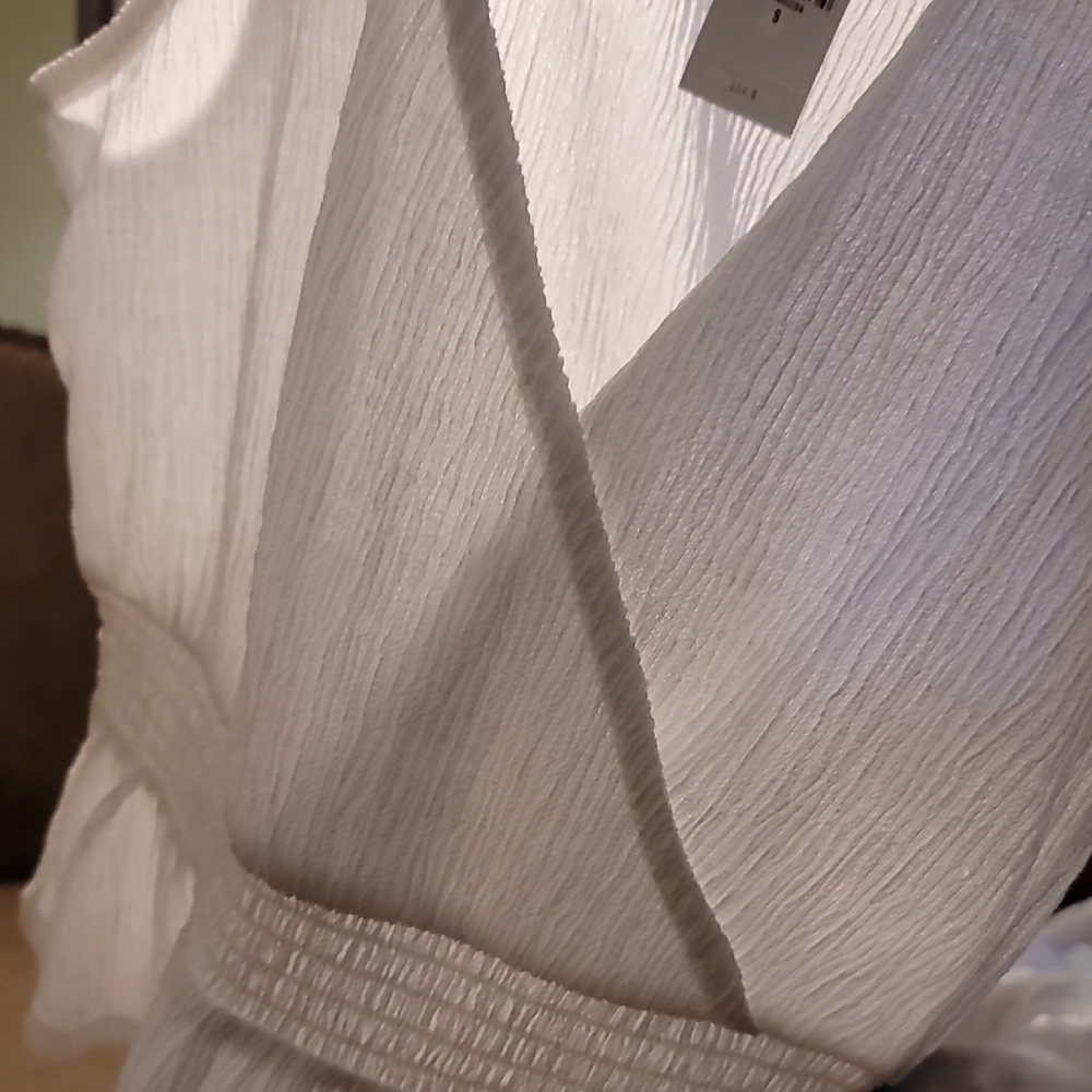 Express White Wrap Top - Picture 7 of 13